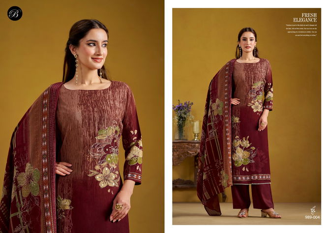 Lamhe By Belliza Viscose Rayon Digital Printed Dress Material Wholesale Shop In Surat